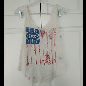 American flag tank top